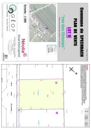 terrain à la vente -   68720  SPECHBACH, surface 538 m2 vente terrain - UBI443964521